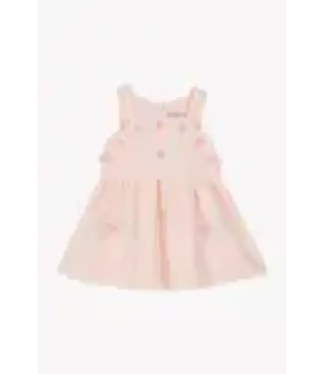 Tartine et Chocolat Tartine Et Chocolat - Jurk - Lichtroze - geborduurde bloemen