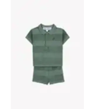 Tartine et Chocolat Tartine Et Chocolat -  Korte Set - Katoenen kaki strepen