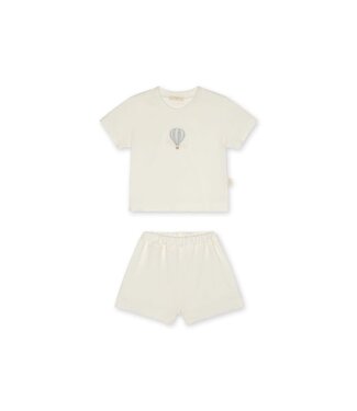 Baby Gi - Ivory - Setje T-shirt en Short - Air balloon