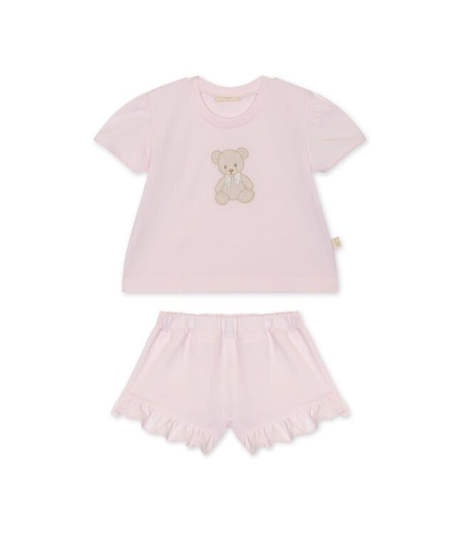 Baby Gi - Setje Bear T-shirt en Short - Pink