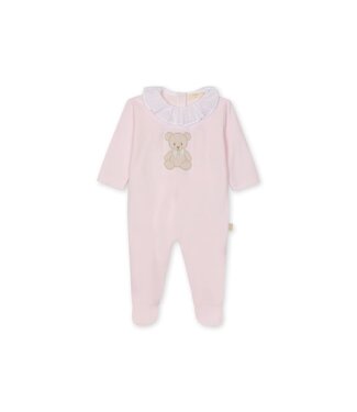 Baby Gi - Pink cotton frilly  babygrow - Teddy & Me