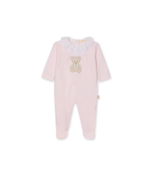 Baby Gi - Pink cotton frilly  babygrow - Teddy & Me