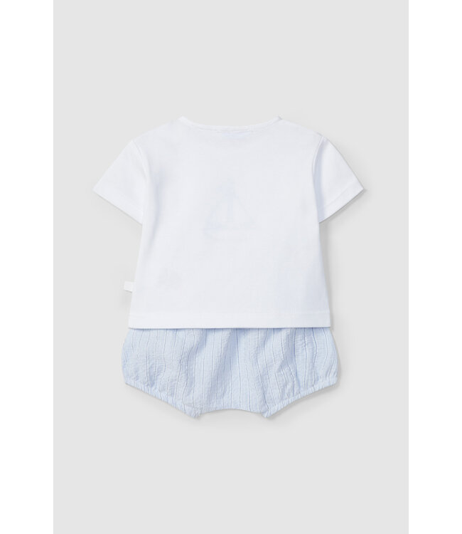 Laranjinha Laranjinha - Set bloomer met tshirt boot