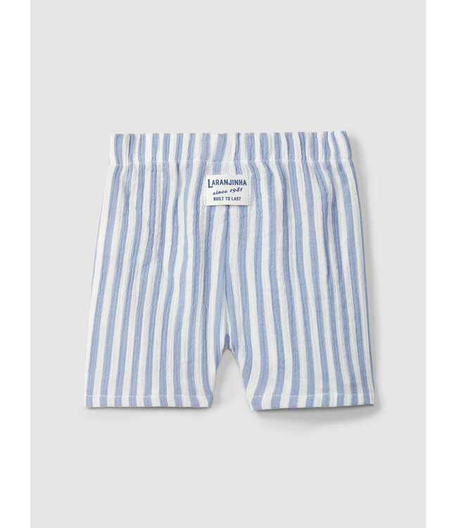 Laranjinha Laranjinha - Gestreepte short blauw