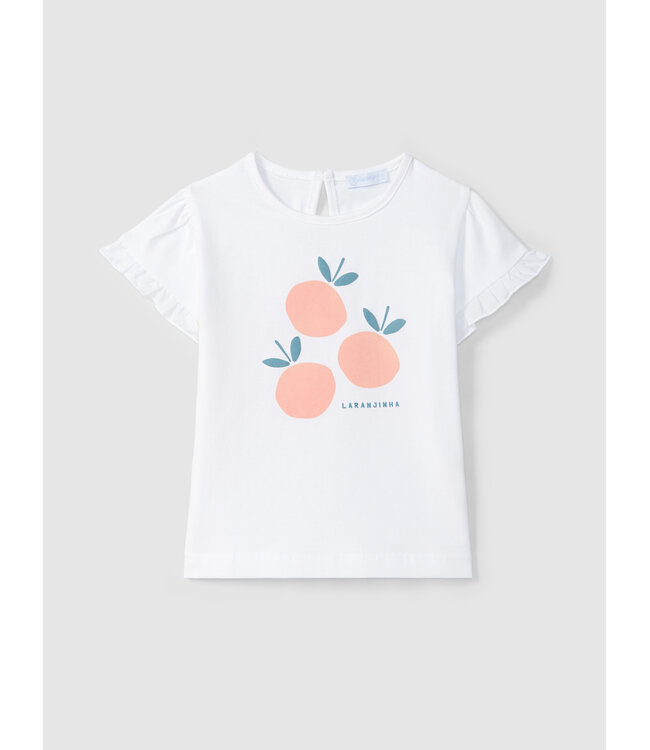 Laranjinha Laranjinha - T-shirt wit met fruit