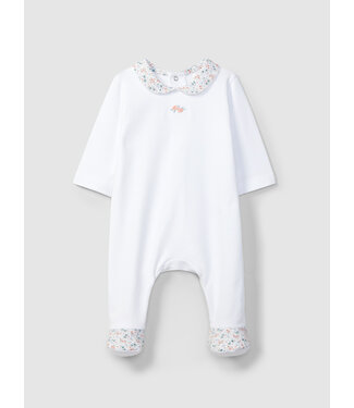 Laranjinha Laranjinha - Babypakje met kraag bloemen