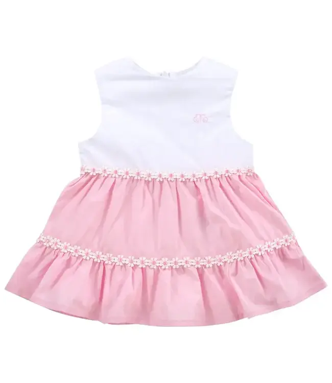 Natini Natini - Kleedje Romanie Roze Wit