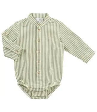 Natini Natini - Bodyshirt met streepjes Leo - Groen