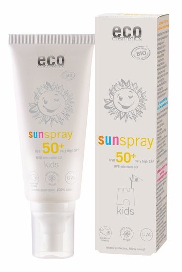 Eco Cosmetics - Bio Sunspray SPF50+ Sensitive Baby en Kids Alcoholvrij