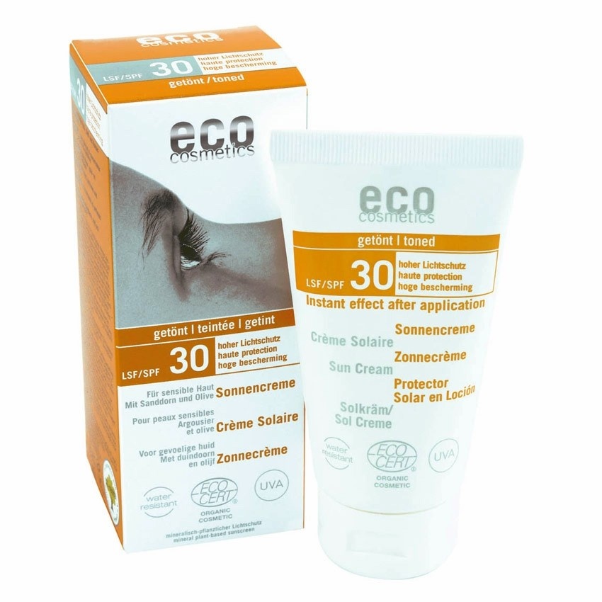 Eco Cosmetics - Zonnebrandcrème SPF30 getint