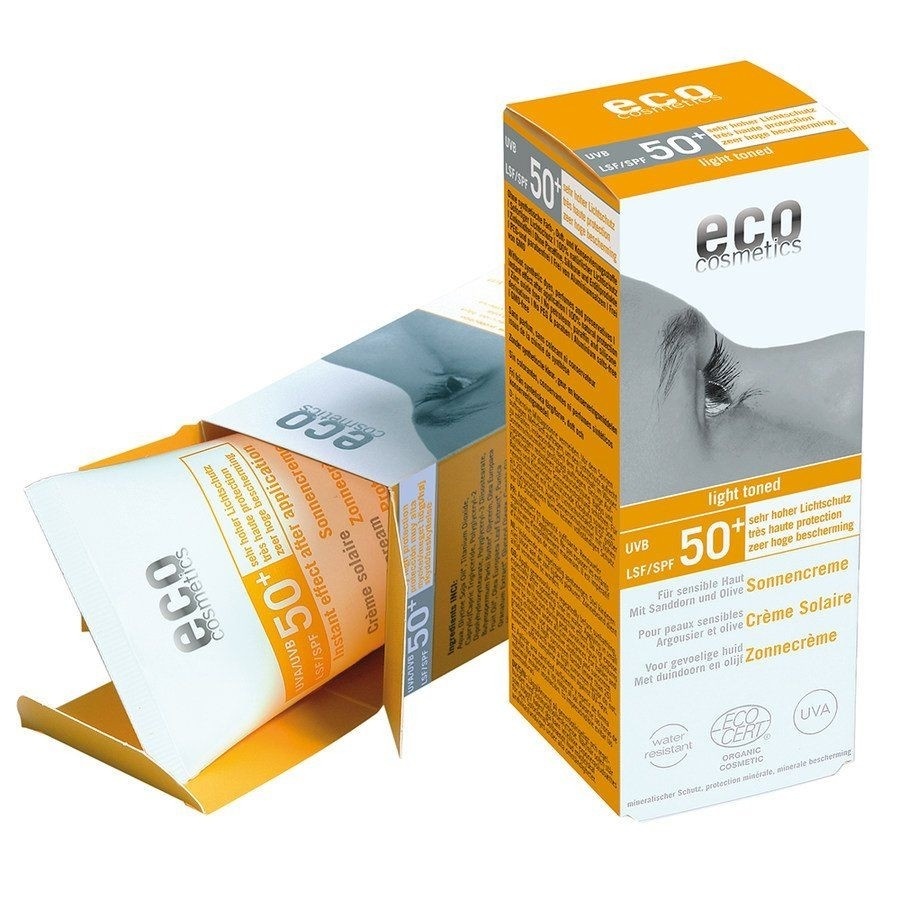 Eco Cosmetics - Zonnebrandcrème SPF50 Licht Getint