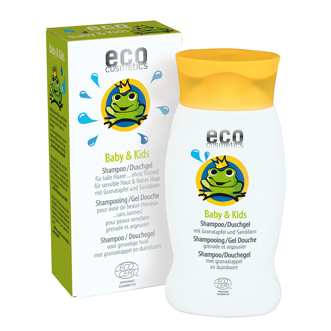 Eco Cosmetics - Baby shampoo & douchegel granaatappel duindoorn