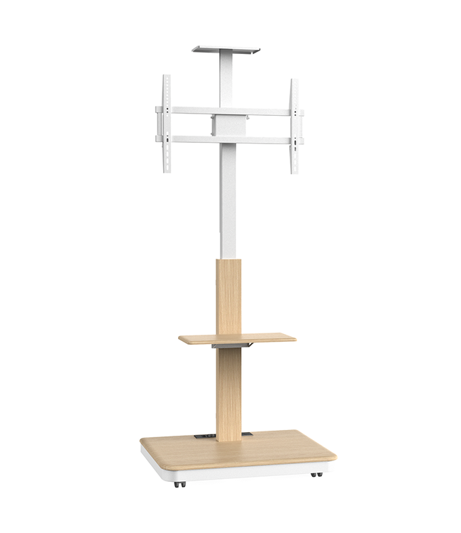 XTRARM TV standaard Elite manueel wit/beuken