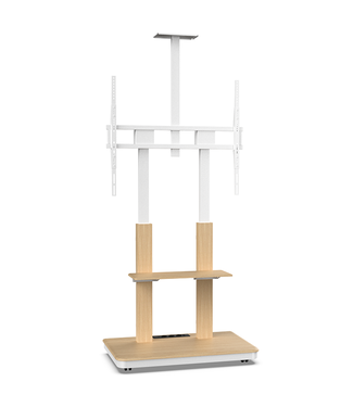 XTRARM TV standaard Duolite elektrisch wit/beuken