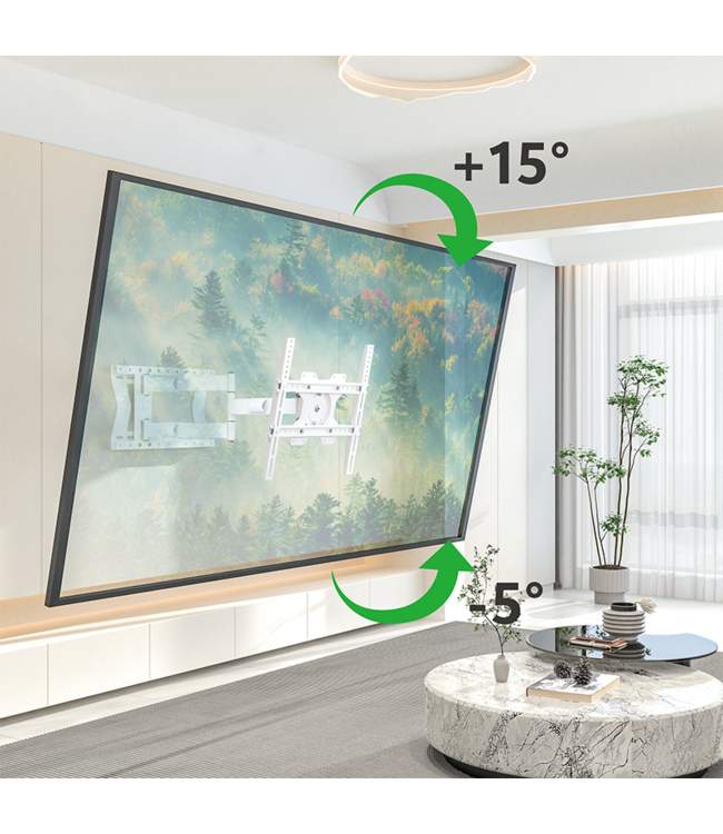 XTRARM Tantal 80 cm Flex VESA 400 TV Beugel wit