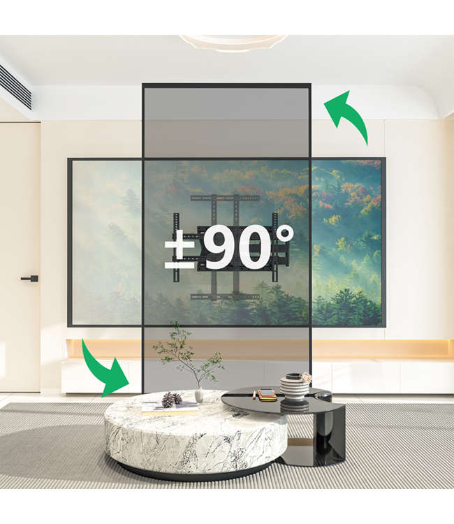 XTRARM Crius 100 cm Rotate VESA 600 TV Beugel zwart