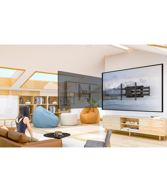 XTRARM Ferrom 120 cm Rotate VESA 400 TV beugel zwart