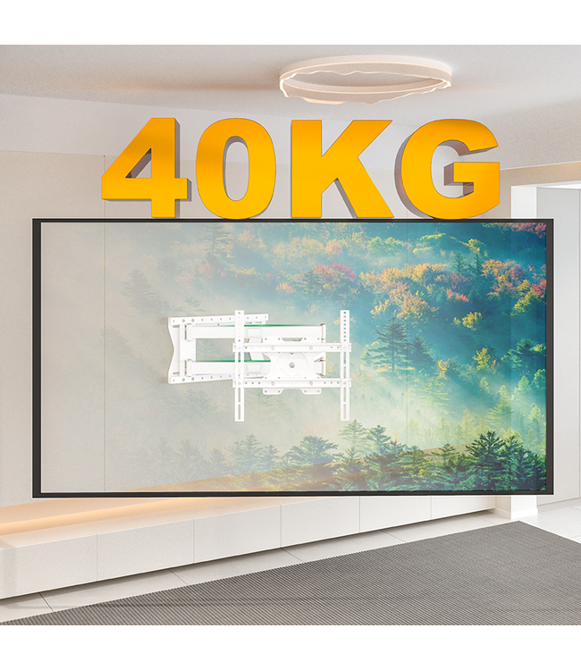 XTRARM Ferrom 120 cm Rotate VESA 400 TV beugel wit