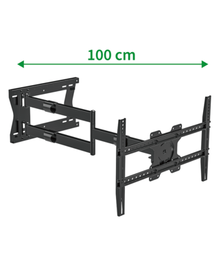 XTRARM Crius 100 cm Rotate VESA 600 TV Beugel zwart