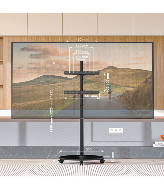 XTRARM Arius TV standaard zwart