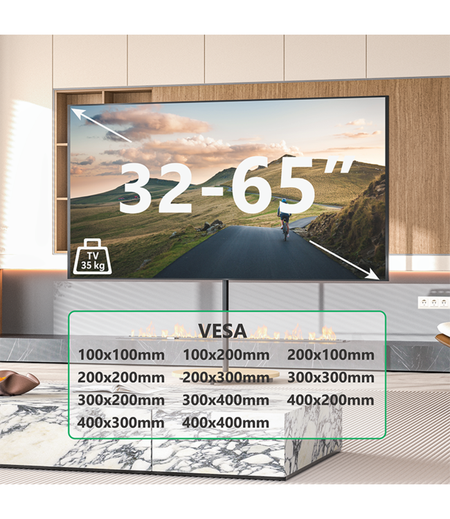 XTRARM Arius TV standaard beuken houtprint