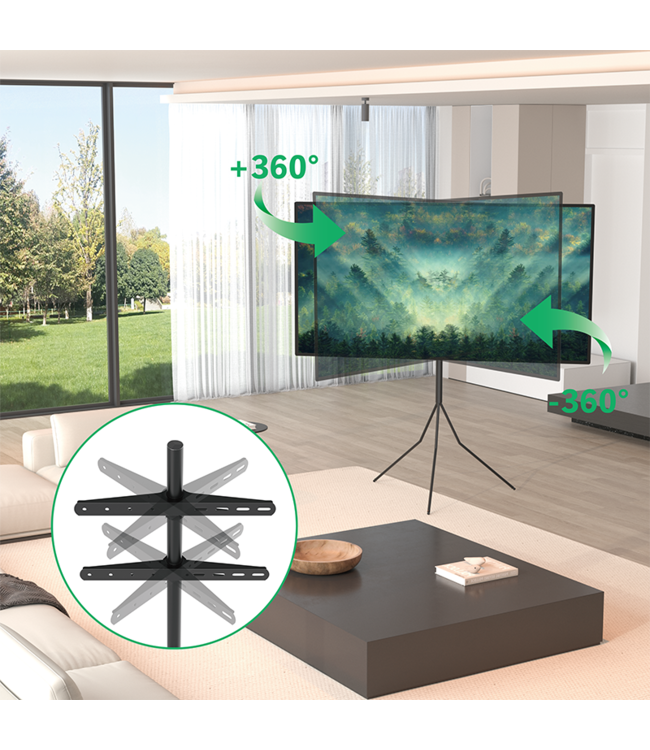 XTRARM Juno Tripod TV standaard staal