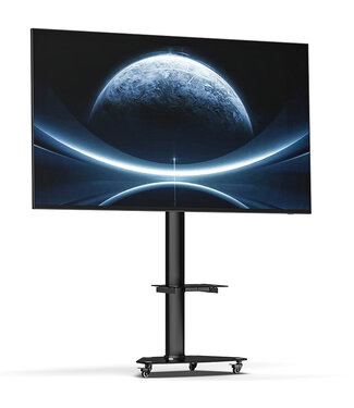 XTRARM TV standaard Proton 300 zwart  + 2 stopcontacten  & 2 USBs