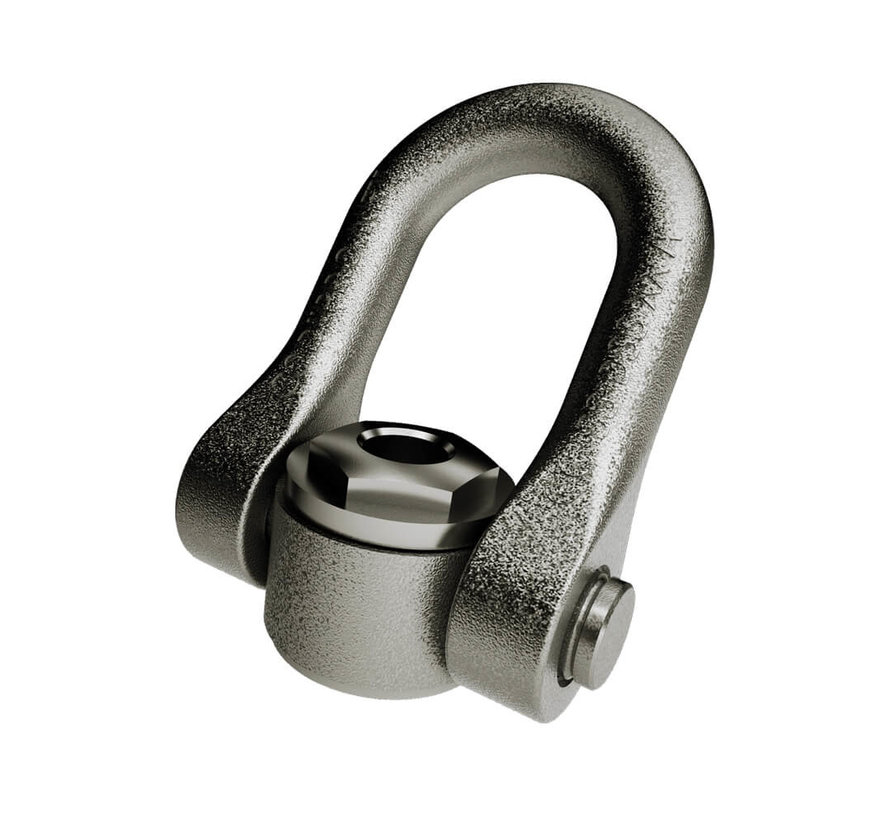 Stainless steel lifting nut with double twist.