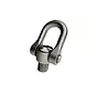 Stainless steel lifting eye with double rotation.