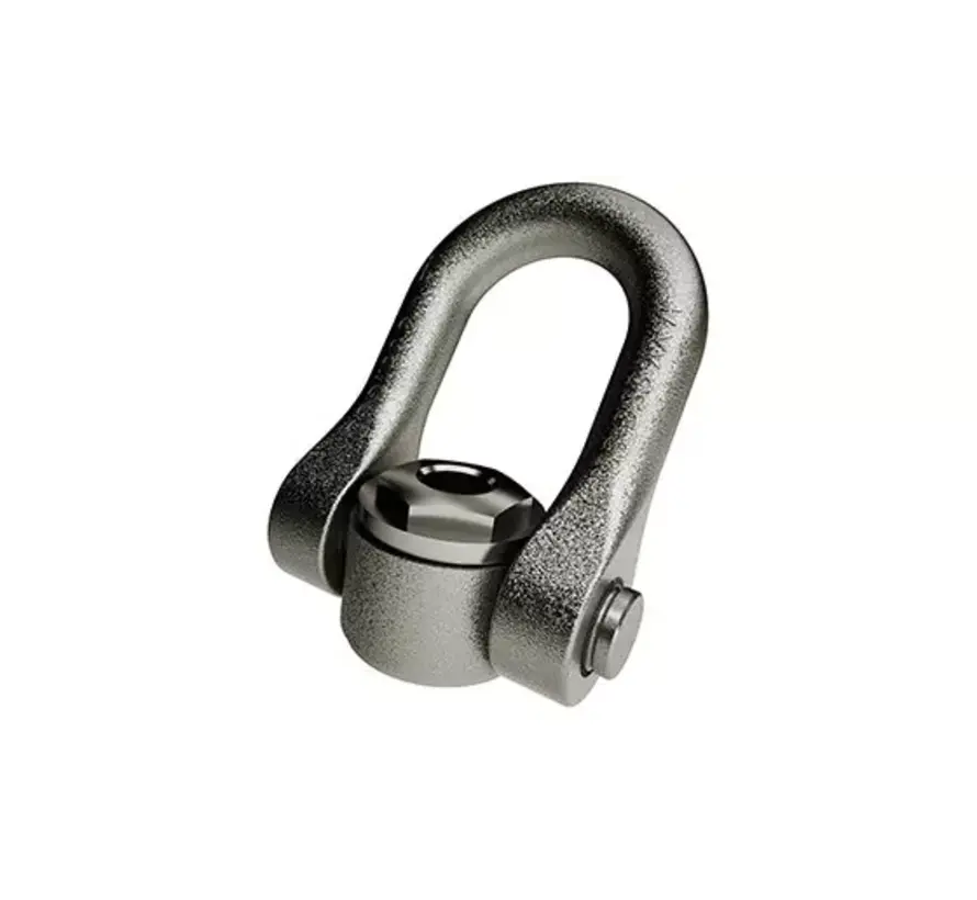 Stainless steel lifting nut with double twist.