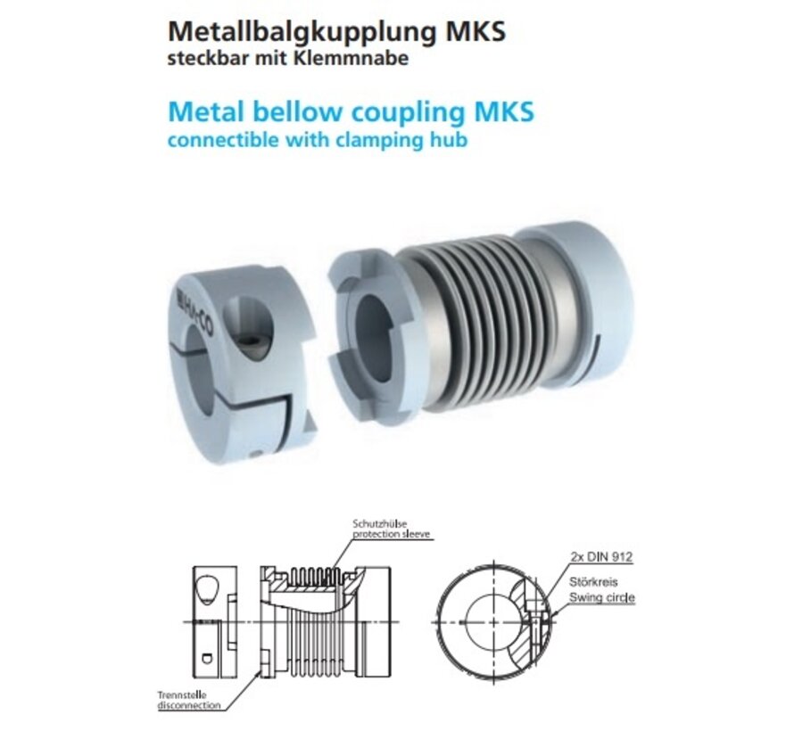 Metallbalgkupplung MKS