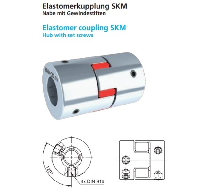 Elastomer coupling SKM