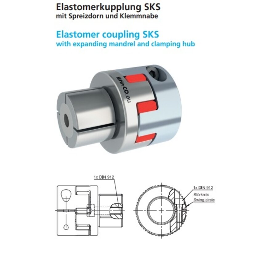 Elastomeerkoppeling SKS