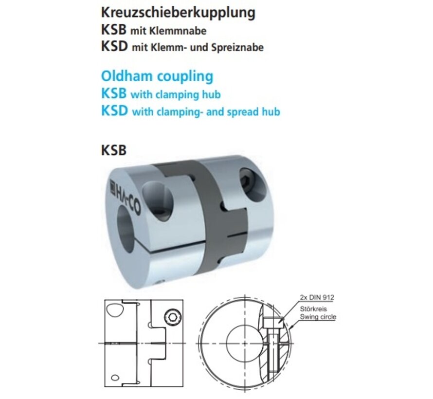 Oldham coupling KSB