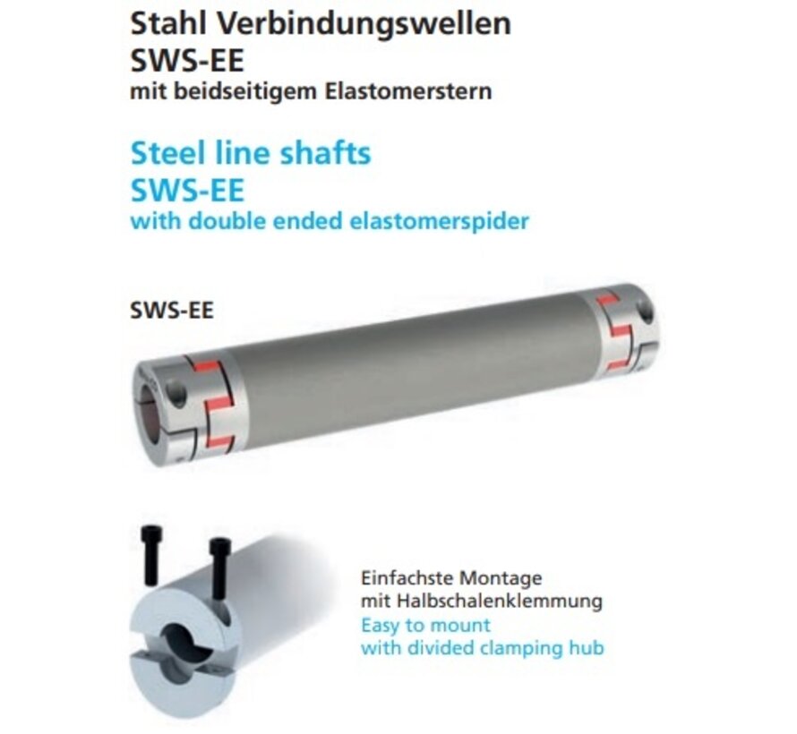 Line shaft SWS-EE (Elastomer-Elastomer)