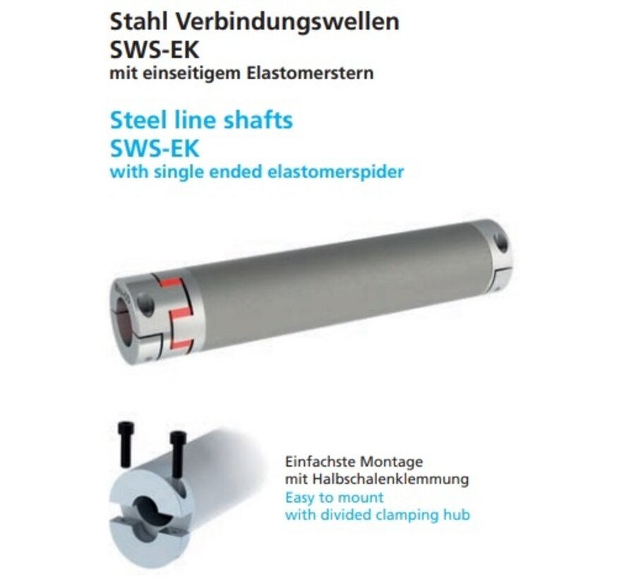 Verbindungswelle SWS-EK (Halbschalenklemmung)