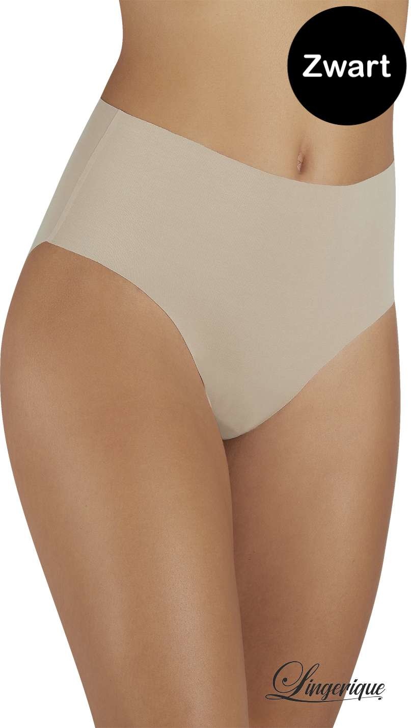 Ysabel Mora Ysabel Mora - LaserCut Naadloze Midi Slip "19662" - Zwart : Ysabel Mora Ysabel Mora - LaserCut Naadloze Midi Slip "19662" - Zwart :