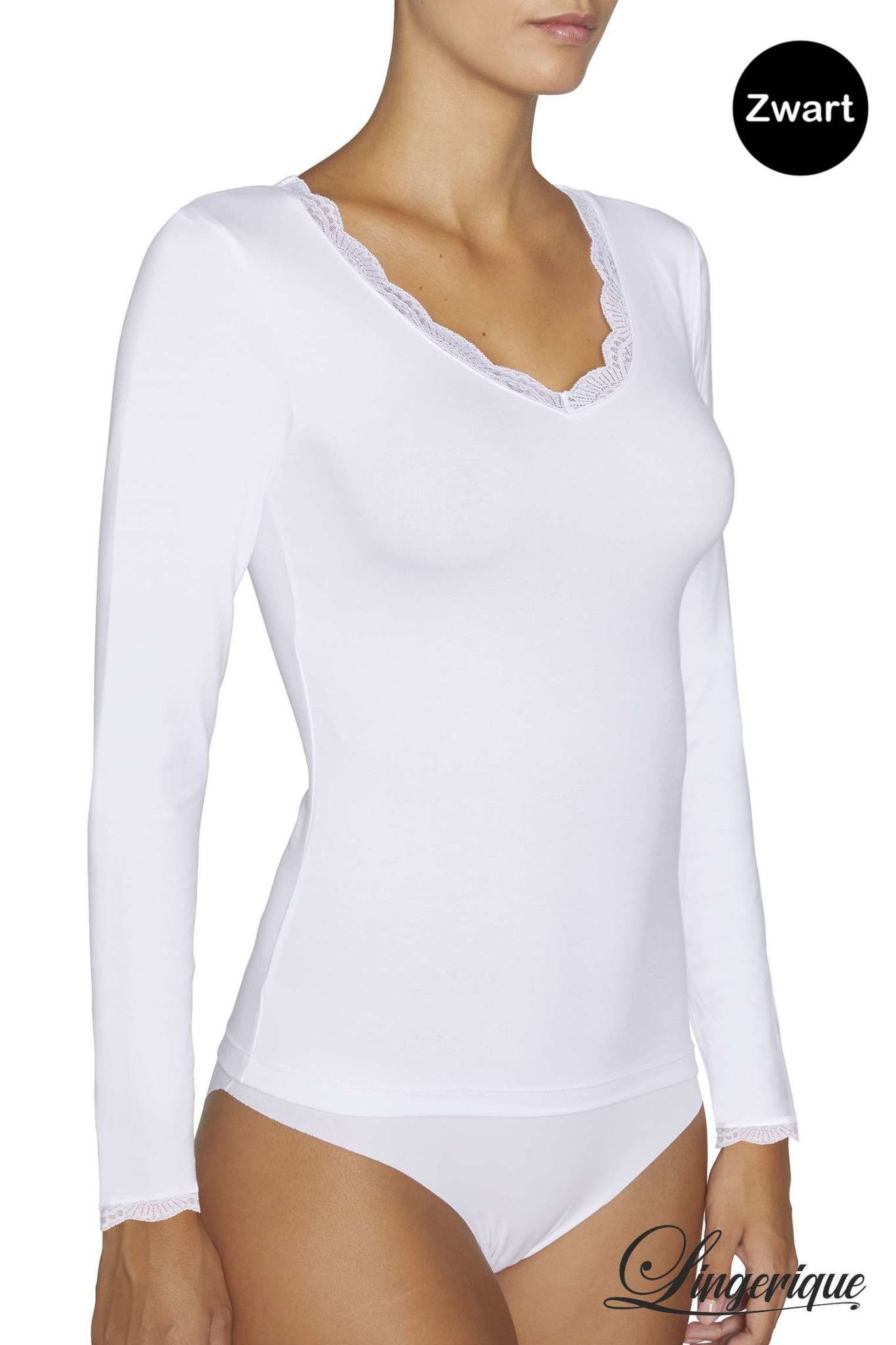 Ysabel Mora Ysabel Mora - T-Shirt Lange Mouw "19688" - Zwart :