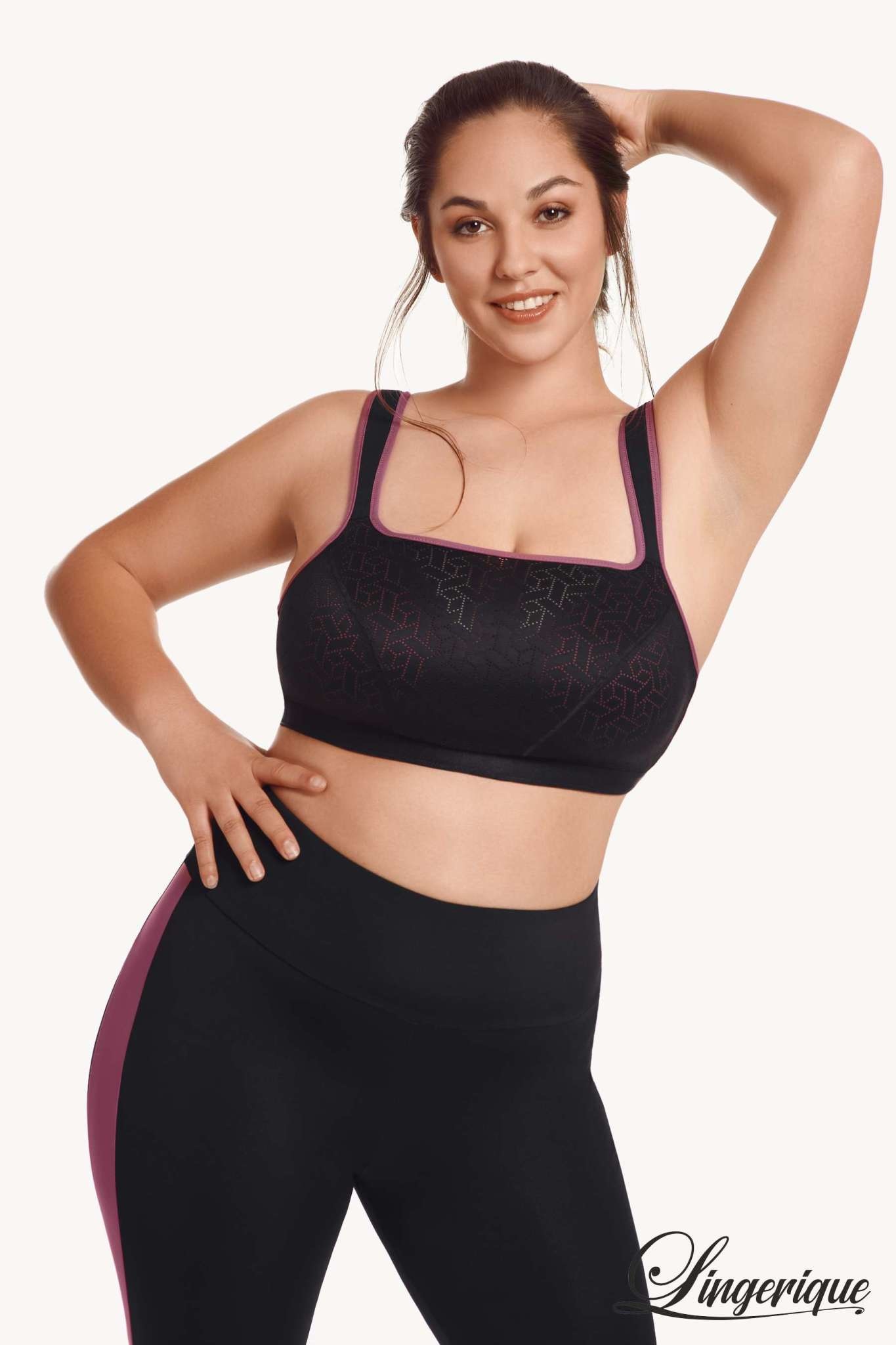 Lisca Cheek Lisca Cheek - Sport-BH "Playful" Cup F - Zwart :