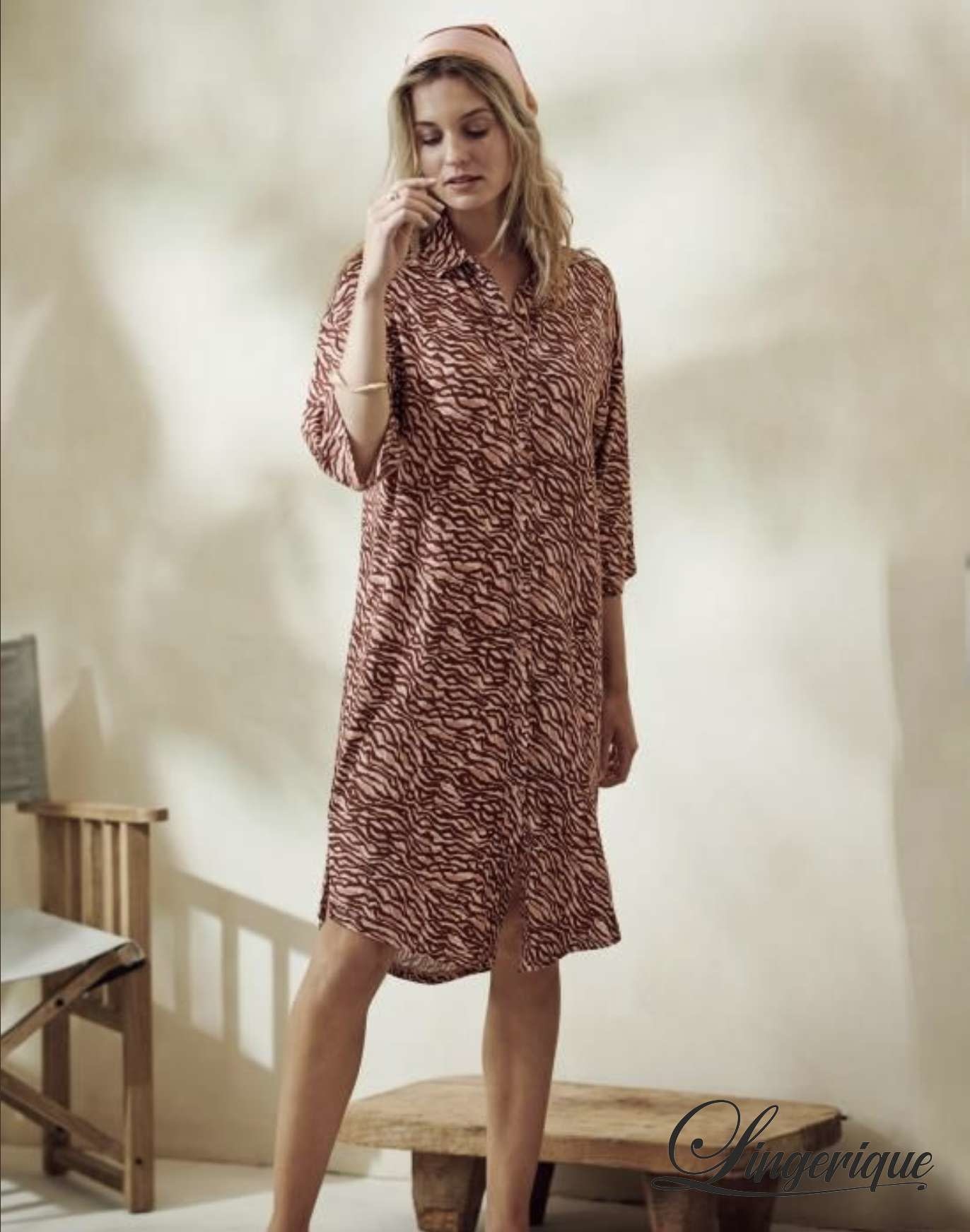 Essenza Home Essenza - Blair Katie - Nachthemd 3/4 Mouw - Nude :