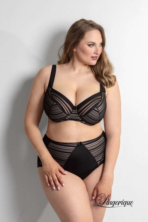 Plaisir Plaisir - Zoe Pure Line - Maxi Slip - Zwart - Beige :