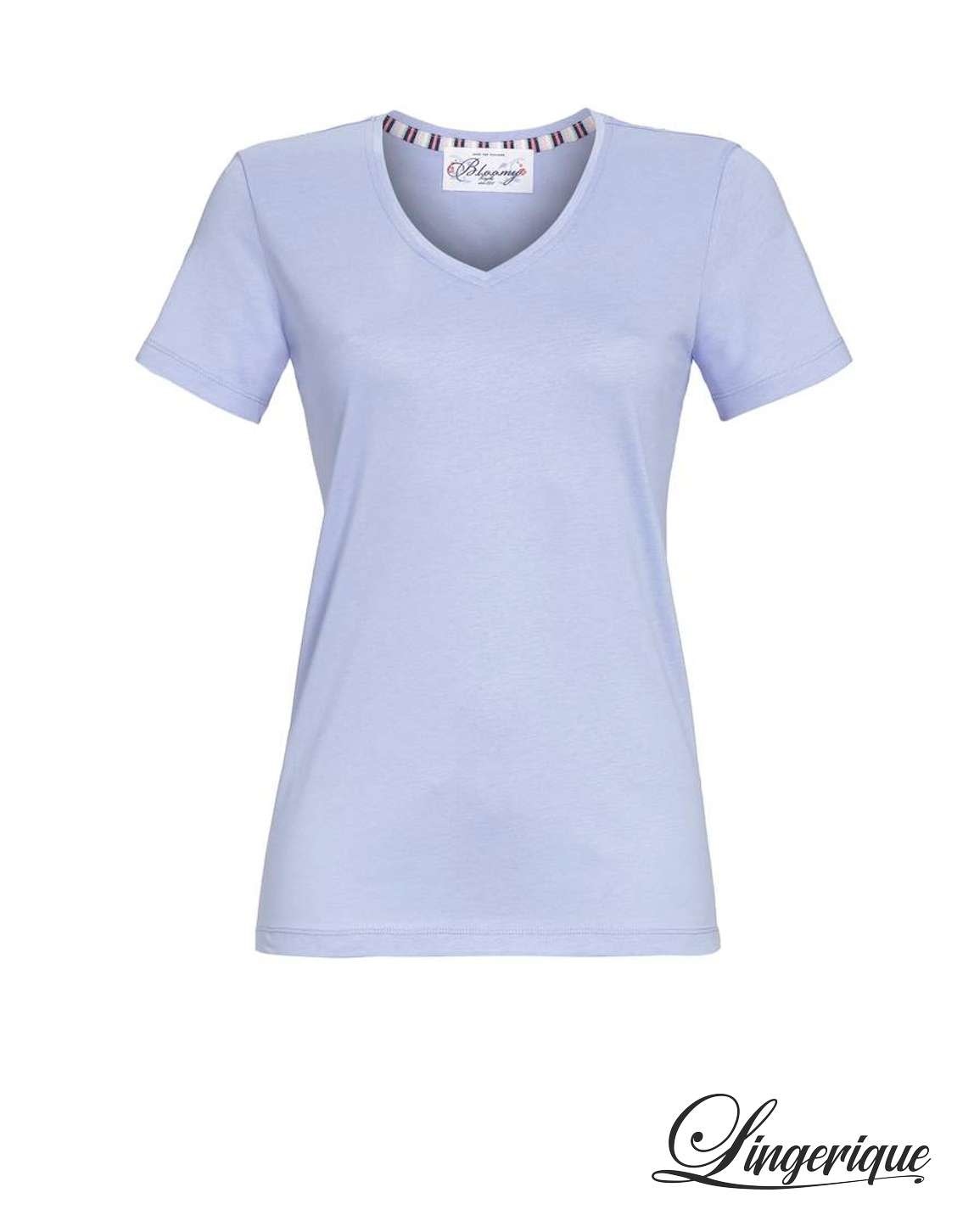 Ringella - Bloomy Ringella Bloomy - T-Shirt met V-Hals 2251407 - Milky Blue :