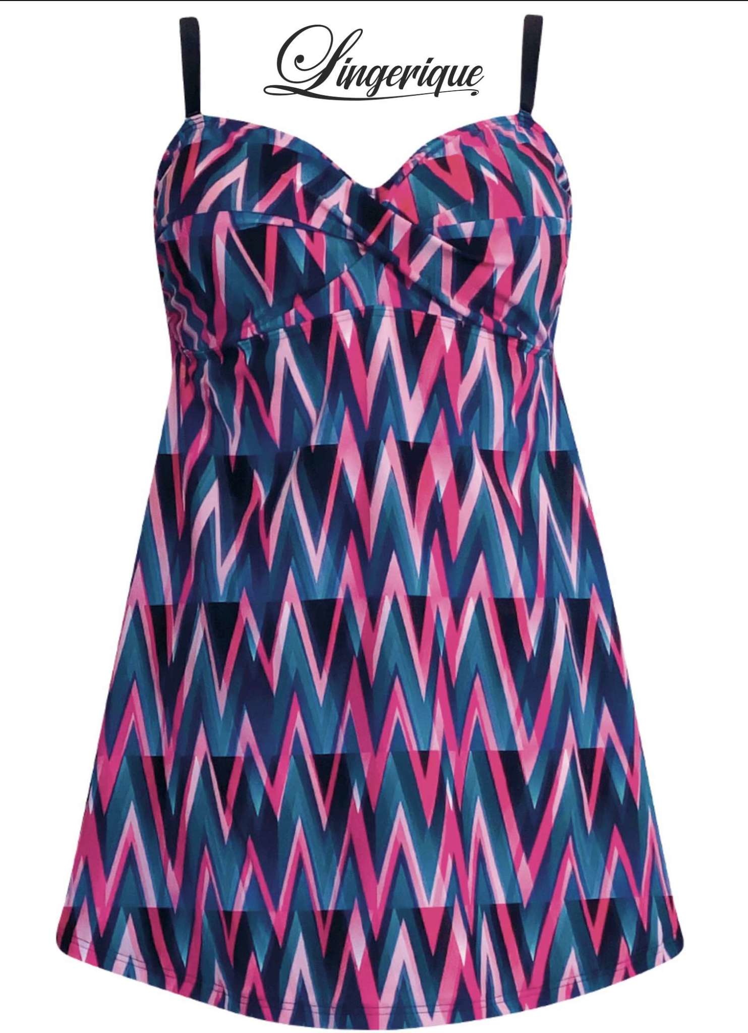 Sunmarin Sunmarin - Swimdress - 12172 - Zwart / Pink :