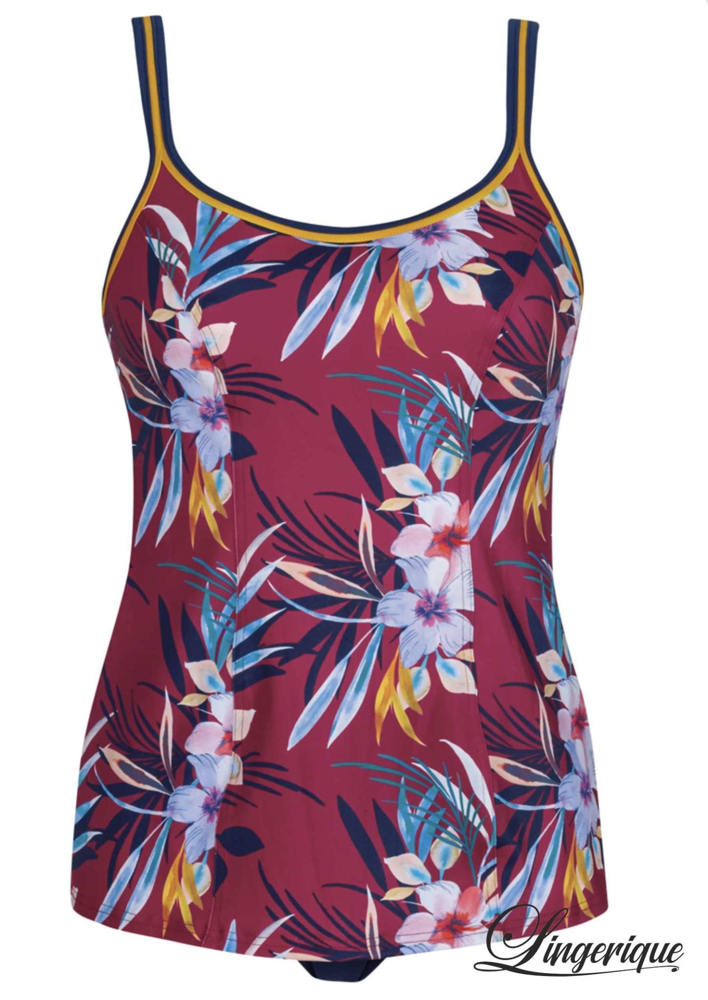Olympia Olympia - Tankini 38604 - DonkerRood : Olympia Olympia - Tankini 38604 - DonkerRood :