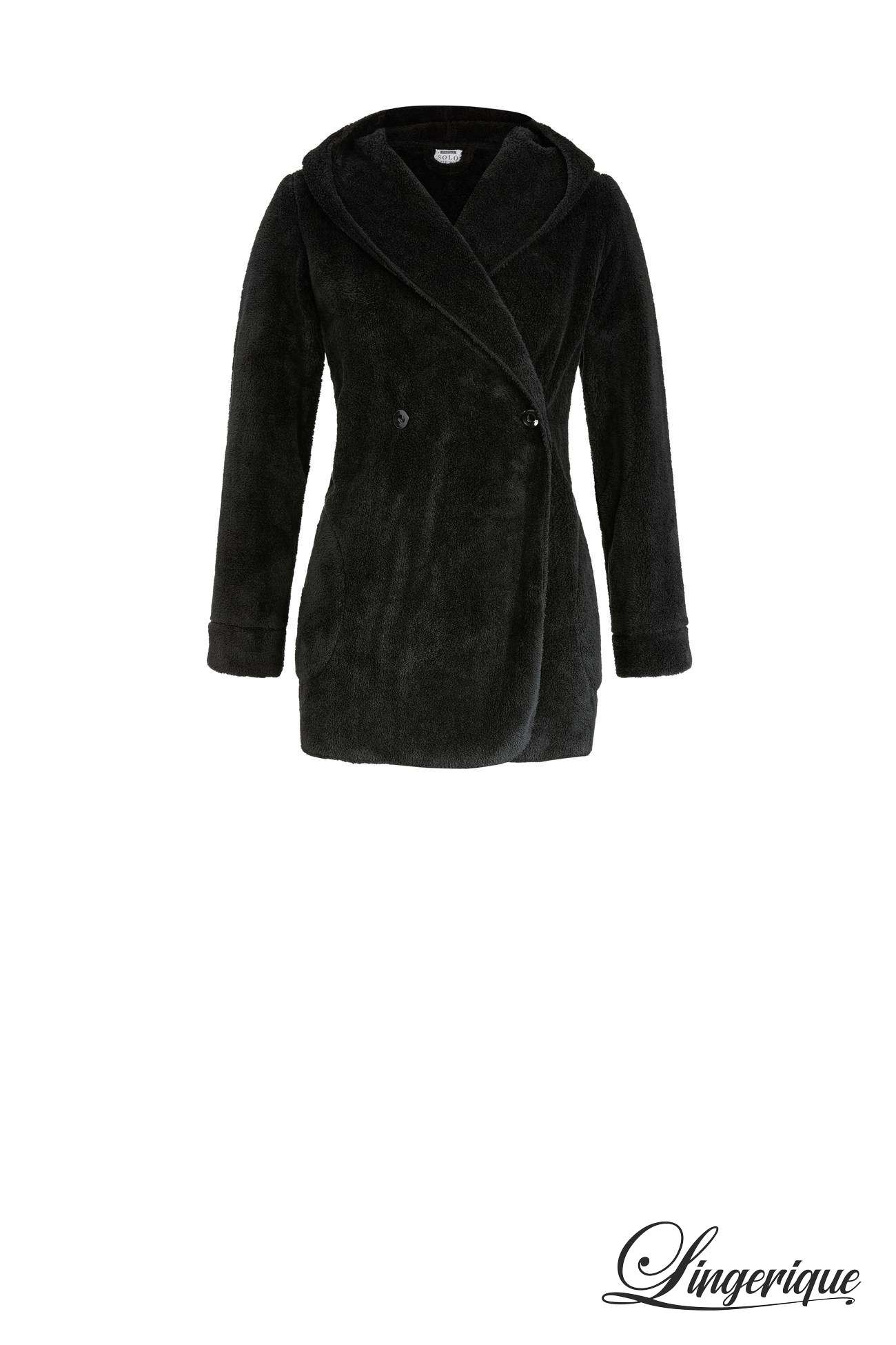 Ringella - Solo Per-Me Ringella Solo Per-Me - Flauschvest met capuchon - 2538604 - Zwart :