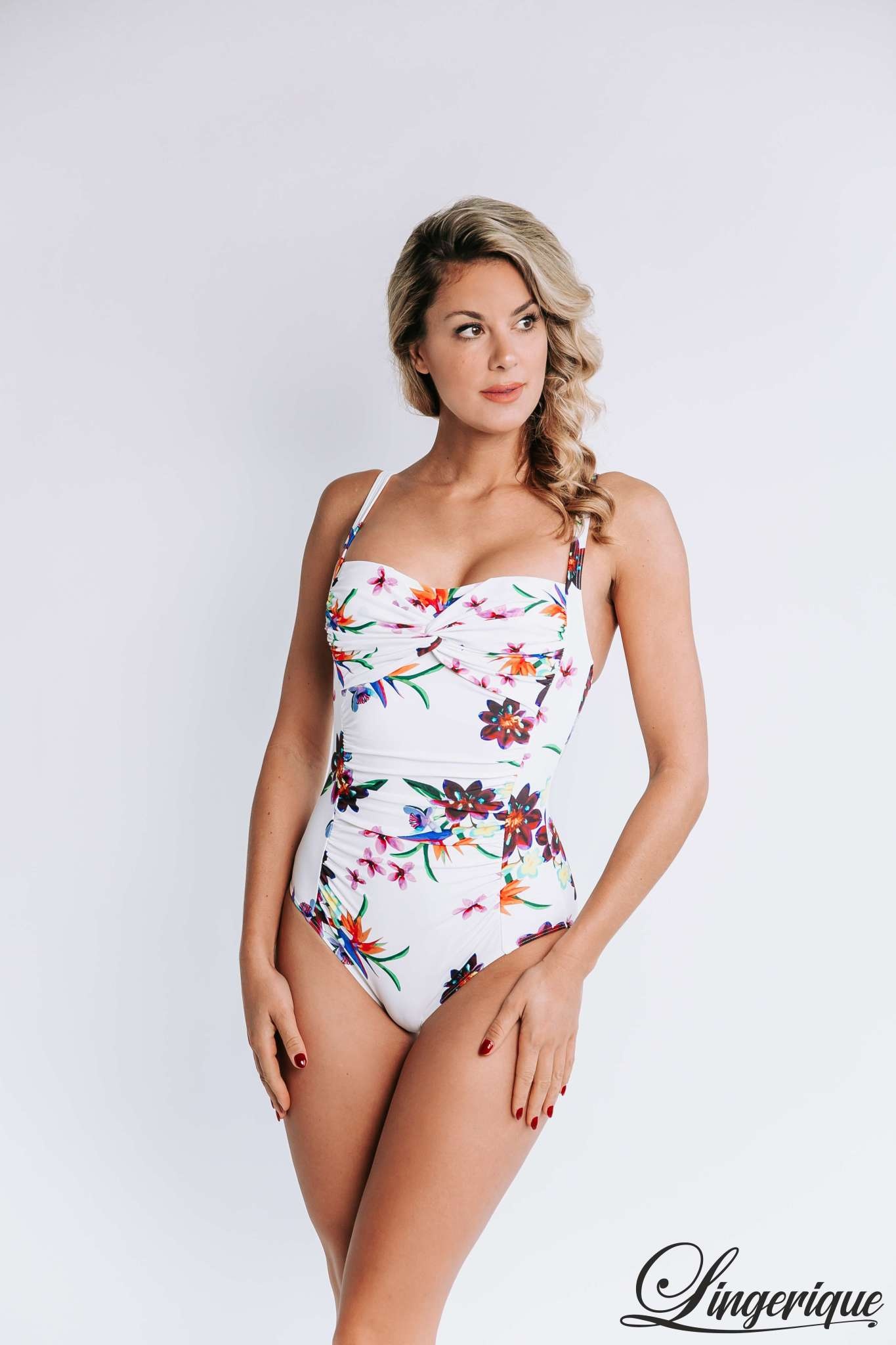 Bomain Bomain - Mystic Flower - Swimsuit - 21911 - White :