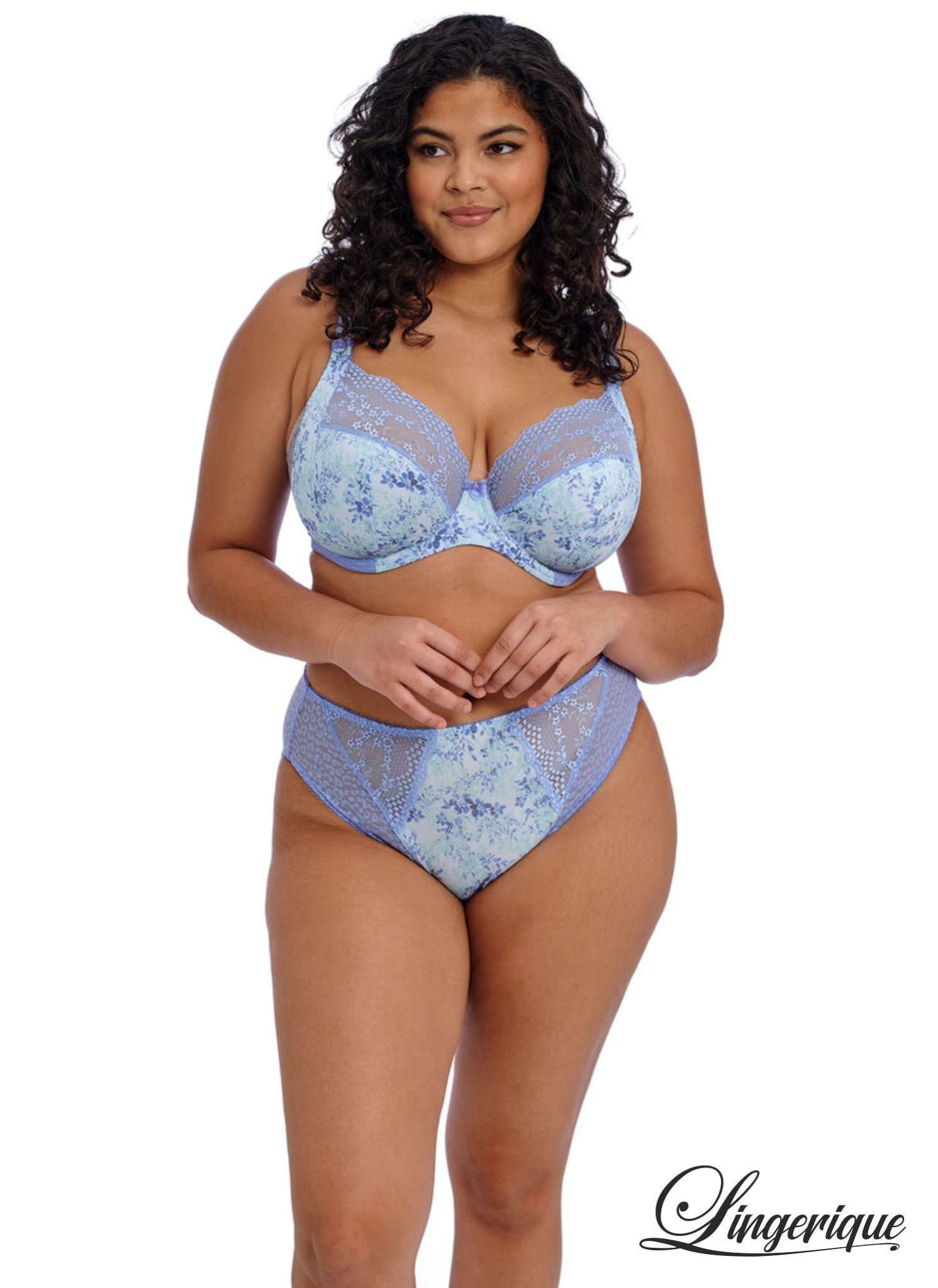 Elomi Lingerie Elomi - Lucie - High Leg Brief - EL4496 - Cornflower :