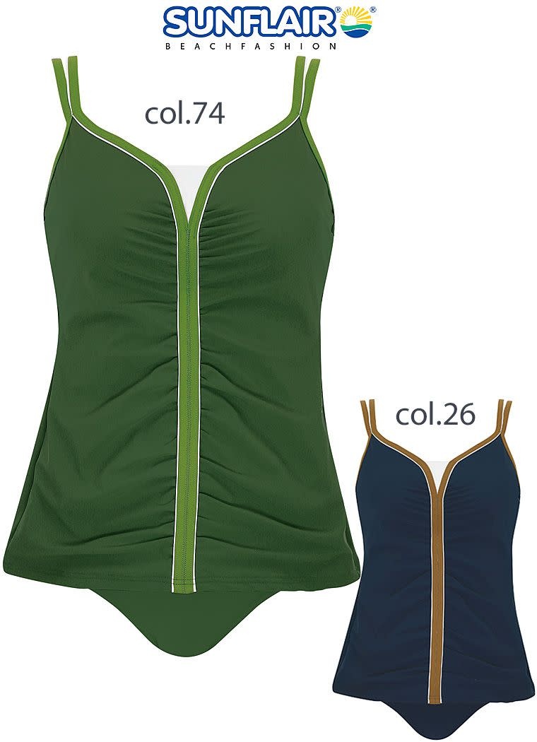 Sunflair Sunflair - Tankini - Care - 28031 - DonkerGroen :
