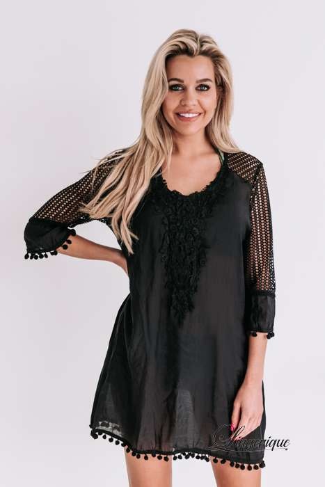 Bomain Bomain - Santorini - Beachdress - 30200 - Black :