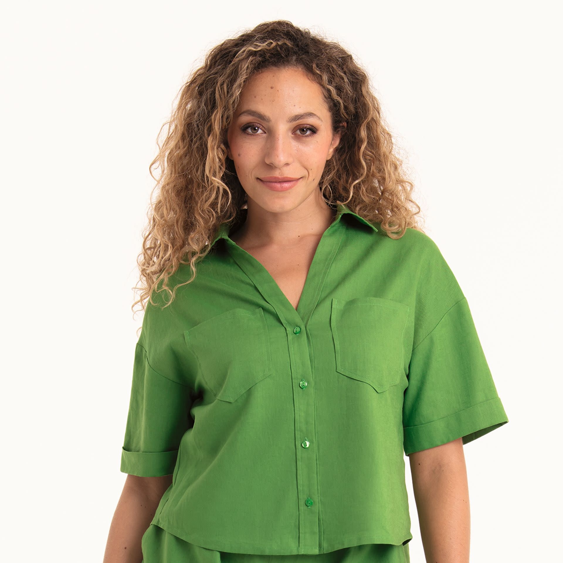 Rosa Faia RosaFaia Swim - Blouse - 8160 - AppelGroen :